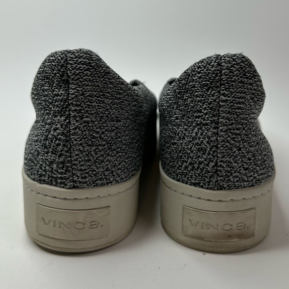 Vince Womens 8.5 Walsh Knit Platform Sneakers Shoes Grey Slip On Loafers Comfort - Picture 6 of 9